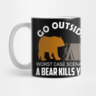 go outside camping Mug